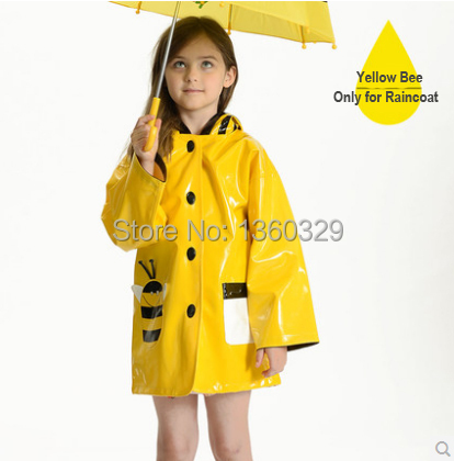 Japanese Style Thickening Cartoon font b burberry b font kids Raincoat Yellow Red Green Poncho with