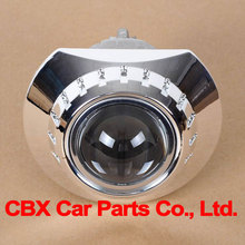 Free Shipping 2014 New Updated Metal 2 5 inches LEADER Mini HID Bi xenon projector with