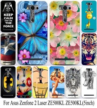 Телефон для Asus Zenfone2 Zenfone 2 лазерная ZE500KL ZE500KG 5 дюймов чехол красочные жесткий пластиковый кожи