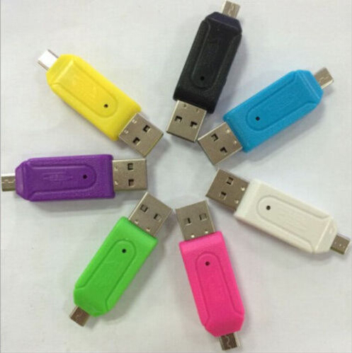 Free Shipping 1pc Universal Card Reader Mobile phone PC card reader Micro USB OTG Card Reader