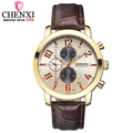 CHENXI Brand New Men s Waterproof Watch Quartz Leather Fashion Leisure Wristwatch The Man Clock Gift