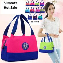 2016 spring and summer waterproof women’s nylon portable handbag small cloth lunch tote bag nappy bag free shipping 6005