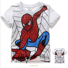 New Cotton T Shirt Children Clothes Sleeve T-Shirts for Kids Clothing Tees Baby Boy Cartoon Tops Kids O Neck T shirts 2016