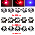 10pcs 3W 45mil EPILEDS Chip Deep Red 660nm Red 620nm Royal Blue 445nm LED Bead Diodes