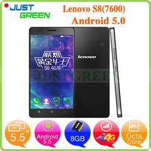 5 inch Lenovo S8 7600 4G Android 5.0 Mobile Phone MTK6752M Octa Core 5MP+13MP Dual Camera 2GB RAM 8GB ROM Dual SIM GPS FDD LTE