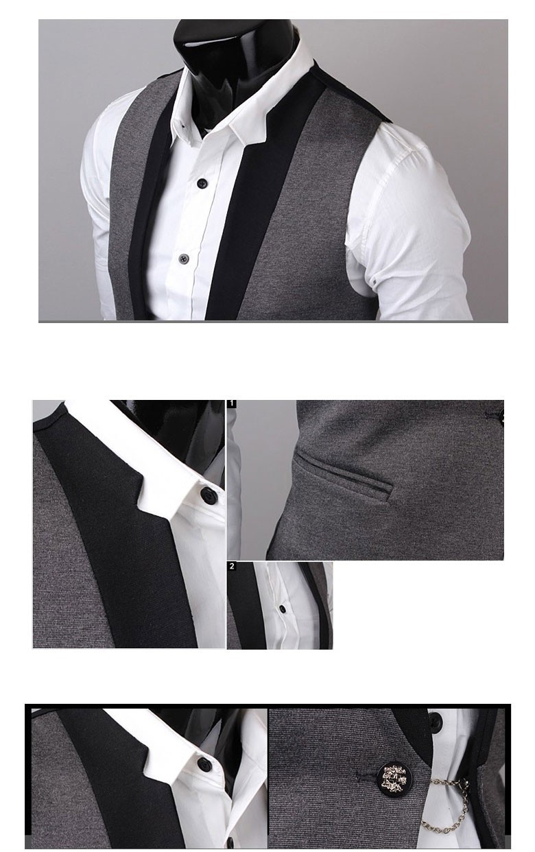 Купить Мода бренда Мужская пэчворк железа цепи Дизайн slim fit костюм ...