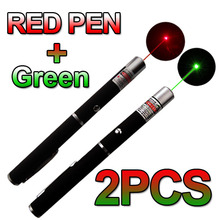 High Quality! 5mw Laser Pointer Green Red Lasers Pen High Powered Presenter lazer 1pcs wholesale Visible Light Beam Laserpointer