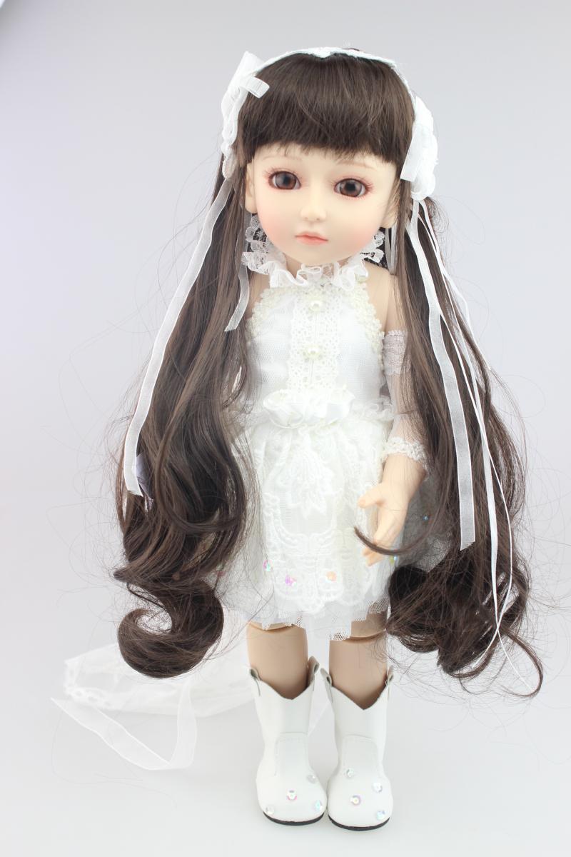 18inch 45cm SD/ BJD vinyl dolls  jointed body realist girl princess looking high quality best wedding gift girls toys