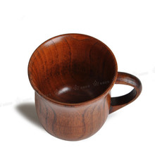 Milk tea coffee Elegant Anti hot Wooden Wild jujube wood Mugs cute london travel vintage gift