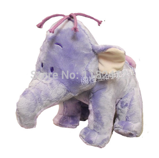 large purple stuffed elephant