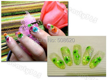 1Box Colorful Kawaii Mixed Plant Dried Flowers Decals Stickers Nails Art Fingernails Decoration