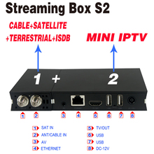 Live Network Player IPTV Streaming DVB-S2+T2/C/ISDB-T tuner Quad Core Set Top Box Multi Streaming Sever Stalker Middleware