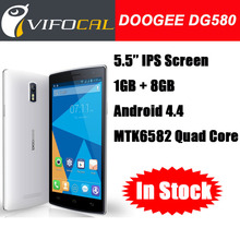 In Stock Original Doogee KISSME DG580 5 5 Wake Smart Mobile Phone Android 4 4 MTK6582