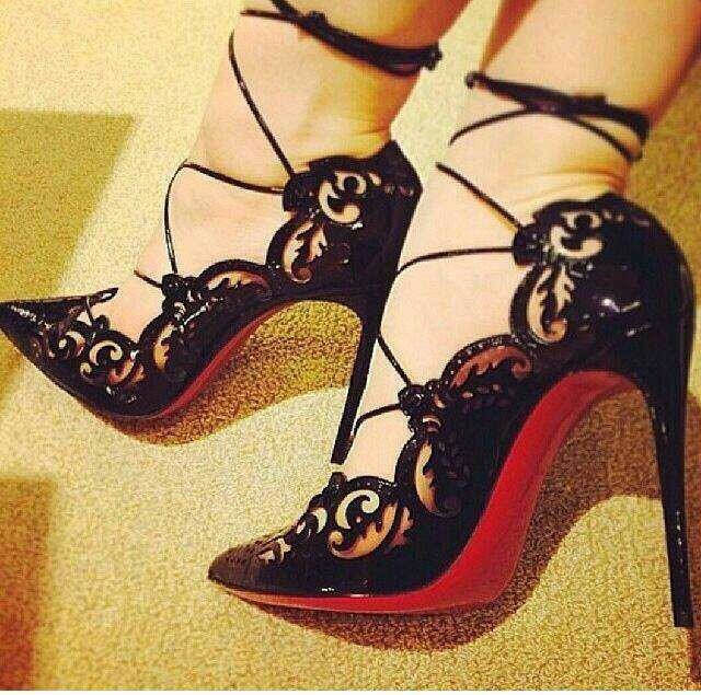 high end red bottom heels