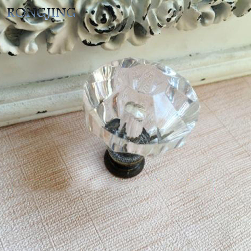 10pcs Plastic Dresser Knobs Plexiglass Furniture