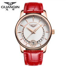 2015 Female 33mm Band Width Miyota Quartz Watch Leather Bracelet with Calendar Sapphire Bezel Waterproof Xmas