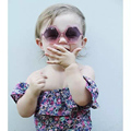 NEW spring baby girls clothing sets 2 pieces suit girls FLOWER T shirt BLUE pants girls