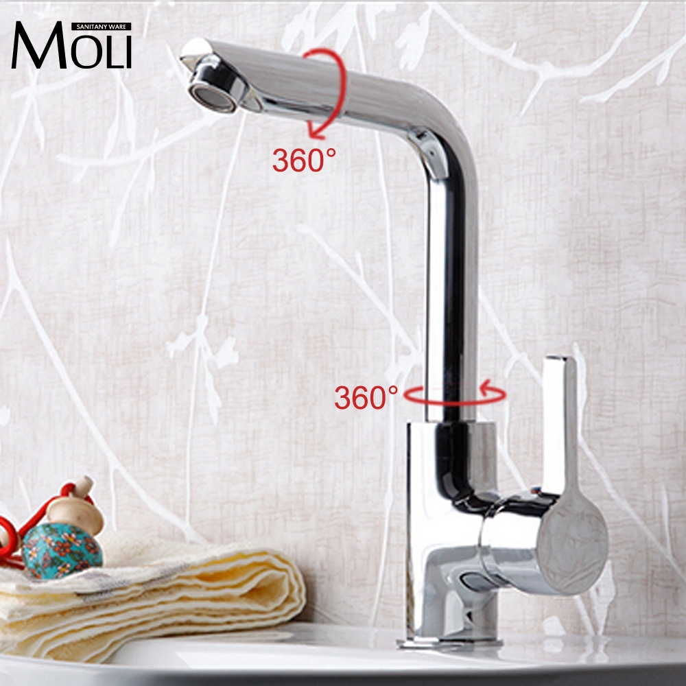 Bathroom Faucets Mixer 720 Degree Swivel Easy Wash for Basin Sink and Kitchen Faucet