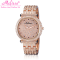 Melissa Lady Wrist Watch Quartz Hours Best Fashion Women s Jewelry Party Bracelet Steel Luxury Rhinestones