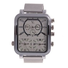 Tres veces Army zona militar OULM 6017 reloj para hombre correa de cuero del cuarzo de japón tres Movt cuarzo se divierte el reloj