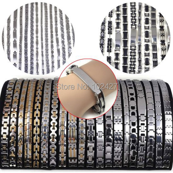 Mens Jewelry 316L Stainless Steel Bracelets Bangles Hot Selling 2014 New Healthy Black Silicone Men s