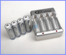 4 шт AA 2500 мАч 1,2 V перезаряжаемый аккумулятор Ni-MH + 1 пк usb-зарядное устройство