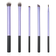 Mixed 5pcs Techniques Purple Makeup Brushes Sets Professional Foundation Eye Shadow Makeup Brush kit pincel maquiagem