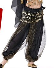 2015 Cheap belly dance pants wanita celana Harem tari perut sifon payet hoki longgar kesalahan besar celana untuk 12 color