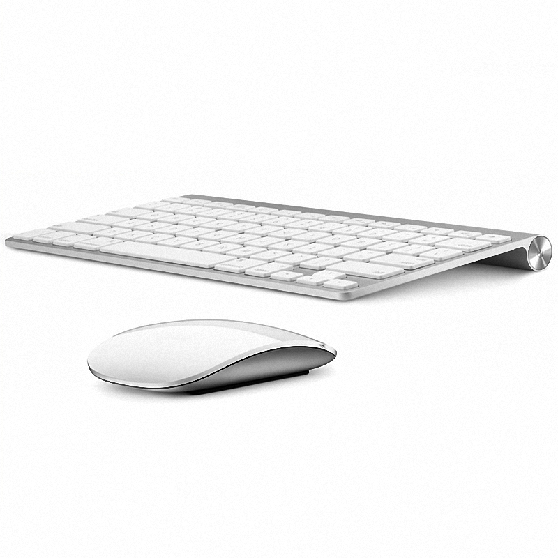 Ultra-Thin 2.4G Multimedia Mute Chocolate Key Wireless Keyboard and Mouse Combo Mouse Wireless for Mac WindowsXP/7/8/10 Tv Box