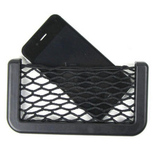 1x Car Net Bag Side Door Back Seat Storage Phone Holder Pocket Organizer Black