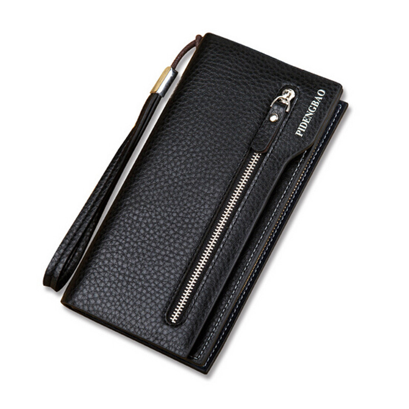 Sale Genuine PU Leather Men Wallets Brand Design Hasp Long Clutch Bag Male Leather Wallet For ...