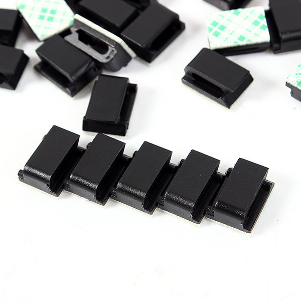 Wholesale New 30PCS Set Car Wire Cable Holder Tie Clip Fixer Organizer Drop Adhesive Clamp New