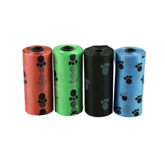 High Quality Eco-friendly Degradable Fashion With Printing Doggy Pet Dog Waste Poop Bags Free Shipping