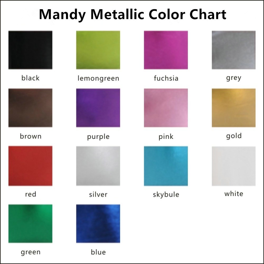Mary Bodysuit Metallic color chart