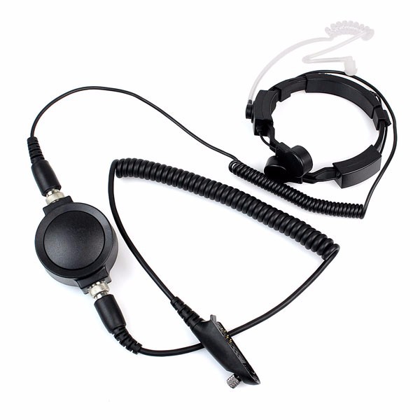 New Adjustable Throat Microphone with Acoustic Tube Earpiece (2)