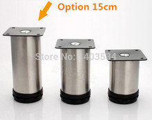 2pcs 15cm height Stainless cabinet leg sofa leg