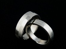 2015 Fashion Full Stainless Steel Couple Finger Rings New Romantic Engagement Wedding Promise Rings Women Men