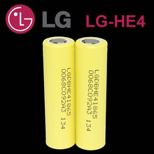 7pcs Brand new imported from LG18650 power 30A 3.7V 2500mah lithium Rechargeable battery HE4 electronic cigarettes 30A discharge