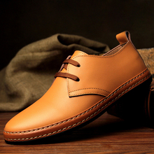 New 2015 Fashion Genuine Leather Men Shoes Original Brand Summer Flats Casual Breathable Oxfords Shoes For Men masculino sapatos