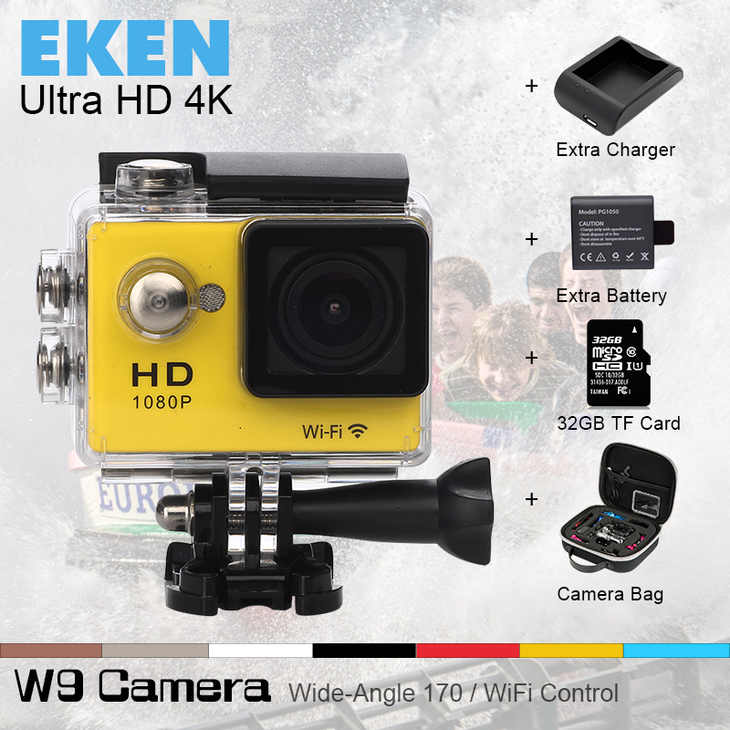  Eken W9   WiFi 1080 P/30fps 2.0-170  Video Cam go    pro sj 4000  Cam