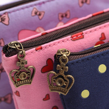 1 Pc Canvas Wallet Card Key Coin Purse Bag Pouch Case Pattern For Women Girl