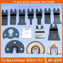 14 pcs quick change oscillating multi tool saw blade for multimaster power tools at good price in free shipping