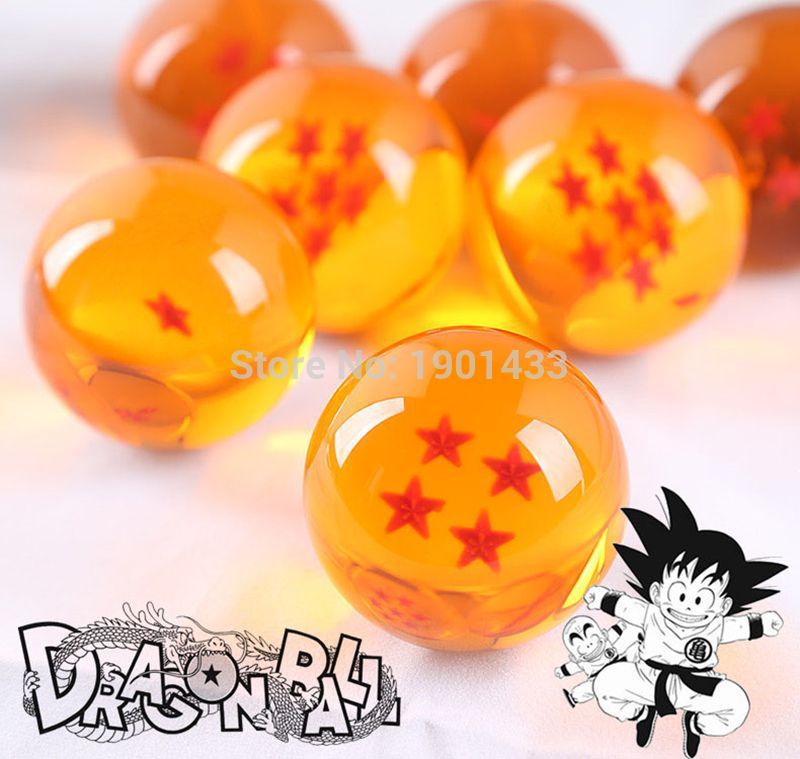 Dragon Ball Z 1set 4.5CM DragonBall 7 Stars Crystal Ball Set of 7 pcs Dragon Ball Z Balls Complete Set New In Box