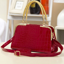 New arrive women leather handbag fashion women bag stone pattern shoulder bags Bride tote Europe style women messenger bags
