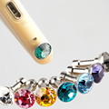 3 5 mm Diamond Earphone Dustproof Plug Rhinestone Style Cute Protect Earphone For iPhone Samsung Sony