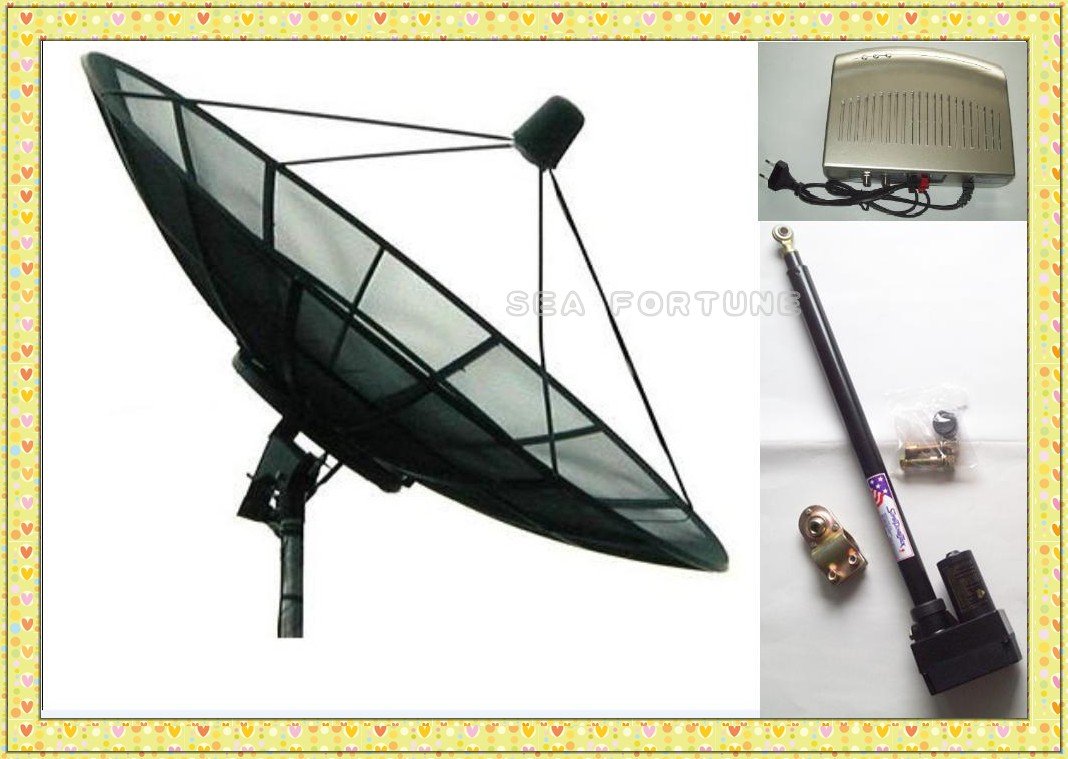 180cm59ftPolarMountmeshsatellitedishmotorizedsystemCBand