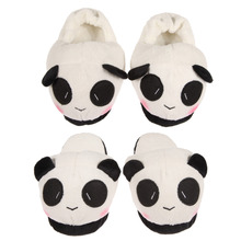 Women Ladies Soft Cute Panda Winter Warm Plush Antiskid Indoor Home Slipper Shoes pantuflas pantufa