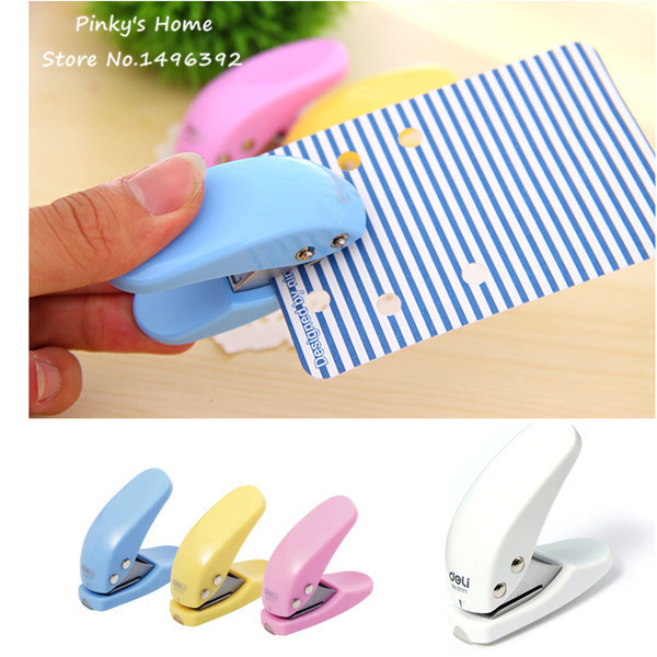 1Pcs DIY Mini Card Paper Punch Craft Circle Pattern Scrapbooking Puncher Hole Kid Student Office Stationery Hand