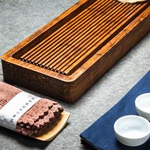  Bamboo gongfu tea tray single floor drainage solid wood tea