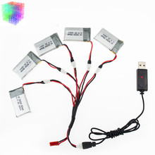 Syma X5 rc Lipo battery 5pcs 3.7V 850mAh and USB charger for syma x5c x5sw x5sc cx30 cx30w Helicopter Quadcopter drone part